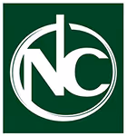 A green square logo featuring a stylized white letter "N" and "C" intertwined within a circular